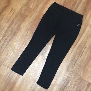 Head Black Leggings with Diamond Accents Size XS